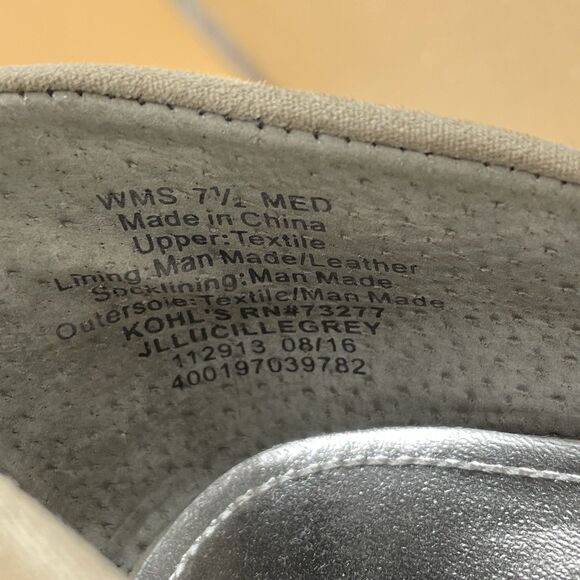 Jennifer Lopez Lucille Platform Pumps Women's 7.5M Grey Faux Suede Stiletto Heel - Picture 9 of 16